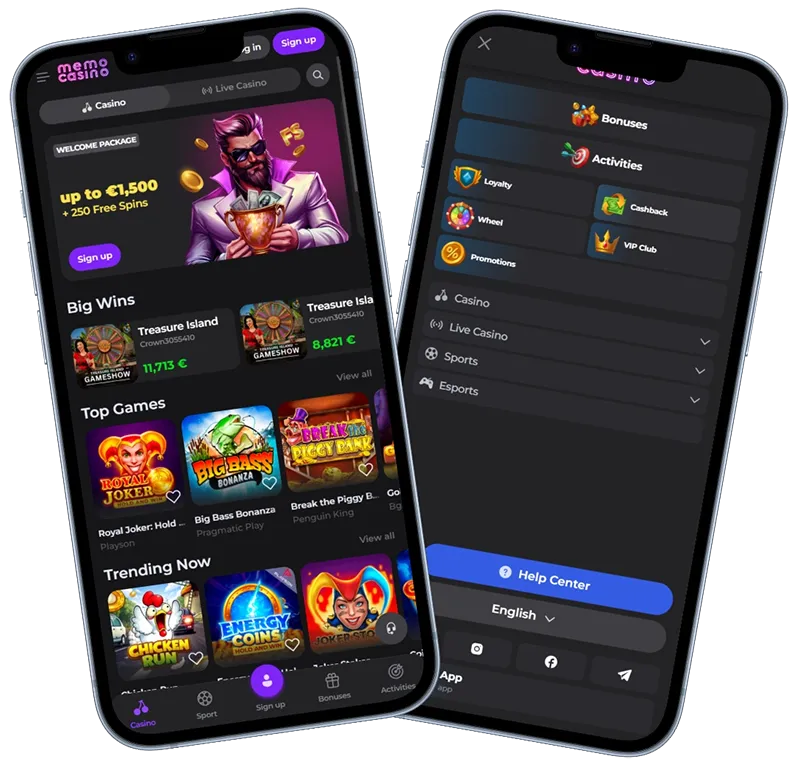 Memo Casino mobile experience