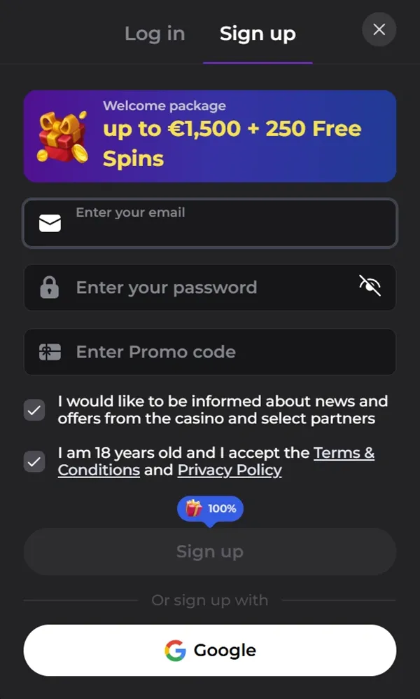 How to register at Memo Casino